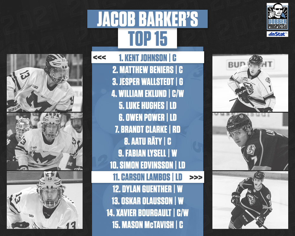 DP Scouting Team's 2021 NHL Draft Rankings (March 2021) – DobberProspects