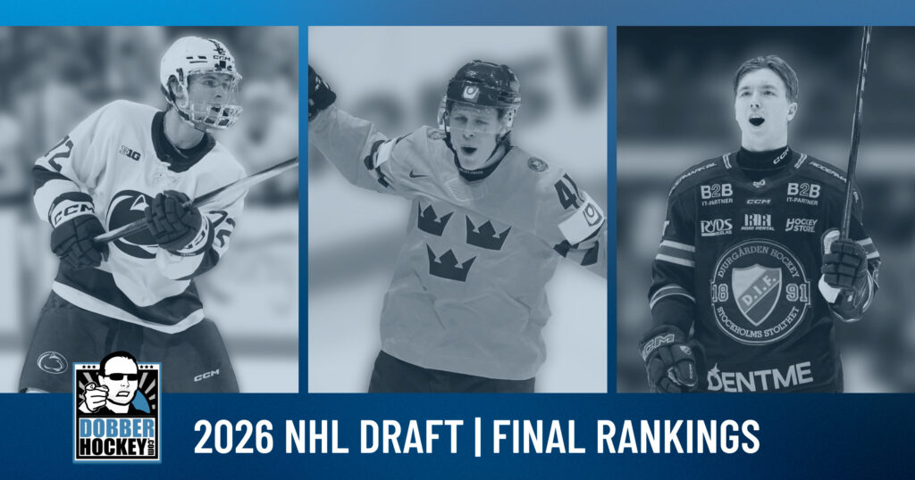 Gavin McKenna, Ivar Stenber, Viggo Björcl headlining Dobber Prospects 2026 NHL Draft rankings